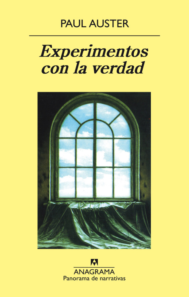 #Paul Auster #Experimentos con la verdad #literatura#lit #tapas de libros #ensayo