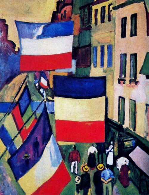 Street Decked with Flags, 1906, Raoul DufyMedium: oil,canvas
