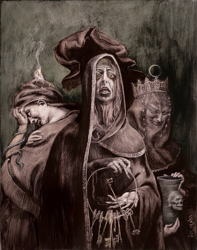 wunderstoat:  morbid, macabre and whatnot, again i dont know artist names. next might