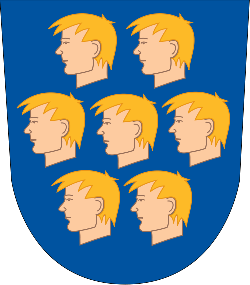 Welcome to Nurmijärvi. Cheerful, happy Nurmijärvi. You will have fun!
Actually, since there are seven sad young men in this crest, I’m guessing it’s a reference to the book Seven Brothers by Aleksis Kivi, born in Nurmijärvi. Seven Brothers is a very...