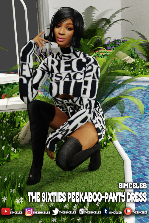 thesimceleb:  THE SIXTIES PEEK-A-BOO PANTY DRESS Classy and Sexy. :)New Original Mesh12 Designer/Hig