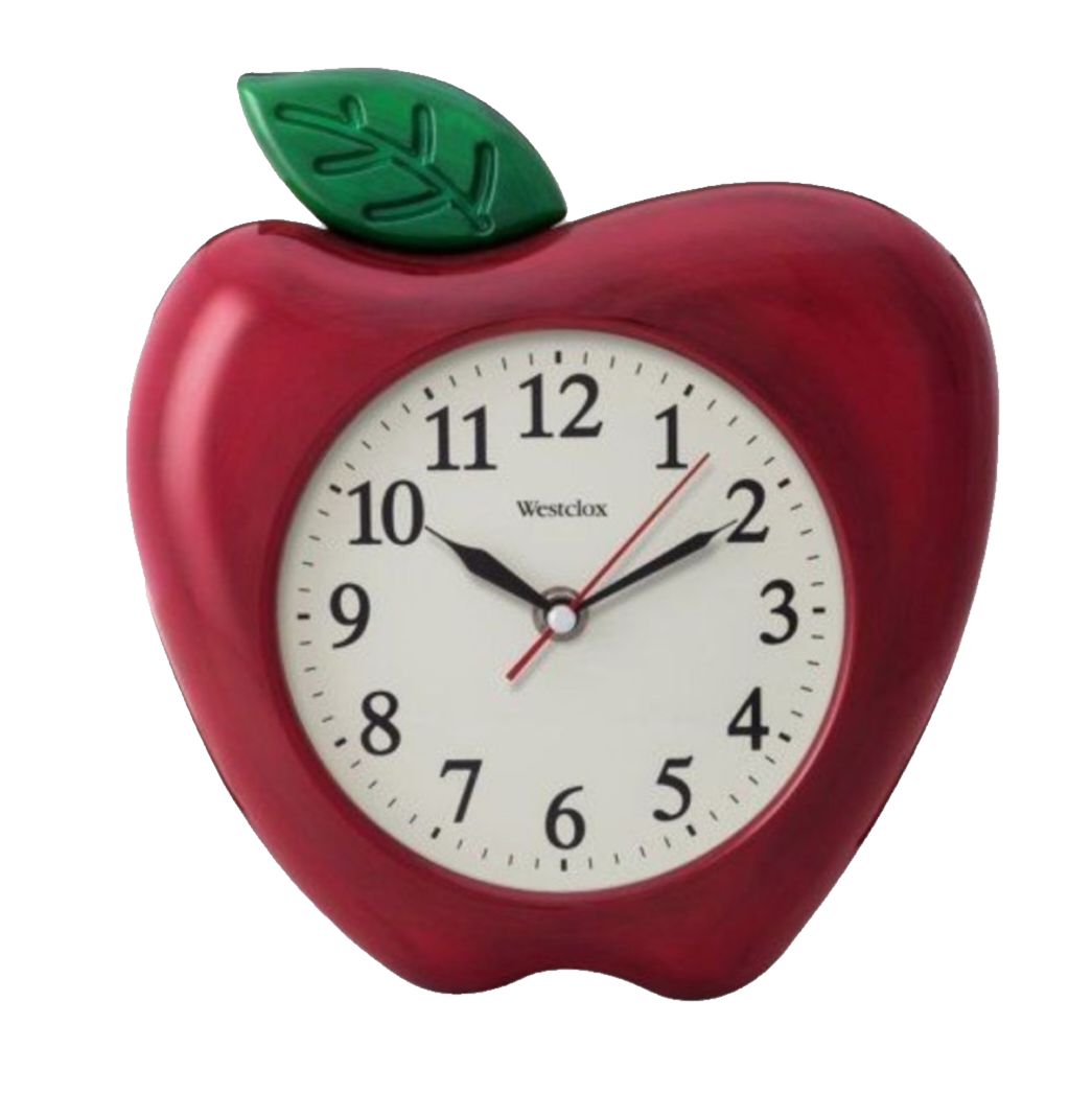 red clock