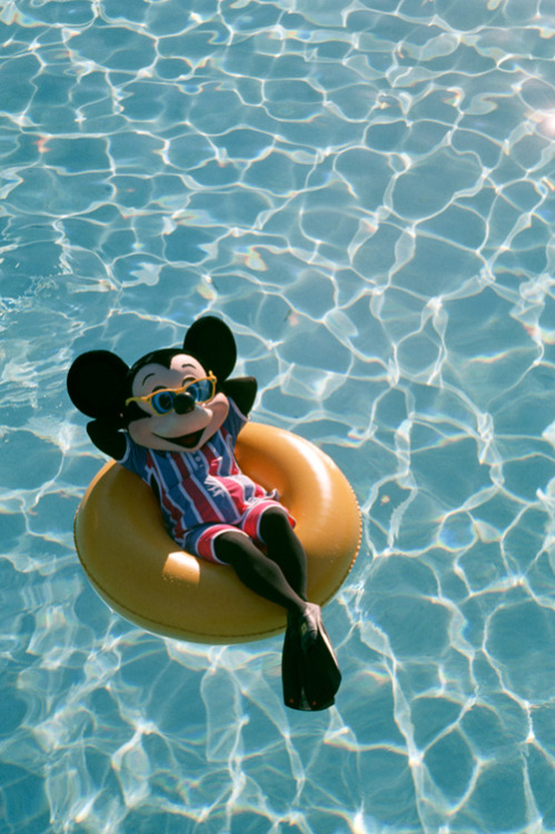 Mickey enjoying the summertime in 1990.