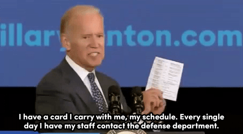 thresholdofzero:  sarahtheterror:  micdotcom:  Watch: Biden continues, “We only have one sacred obligation.”   Damn, Biden where’d you come from???  My dude. 