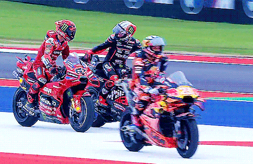 Pecco Bagnaia Is Congratulated By Marco Bezzecchi On His Win At Us Gp ✨️✨️