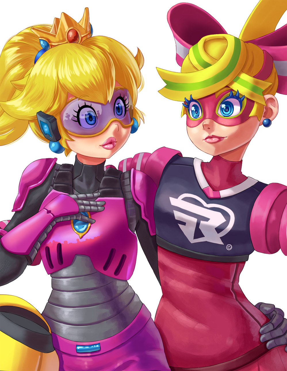 kikinodrawings:Peach and Ribbon Girl!