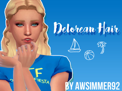 Delorean HairI decided to make another hairstyle specifically for a certain sim of mine and ended up