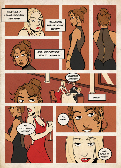 robotsharks: Premiere of Improvise! My lesbian crime comic. Follow updates on tapastic