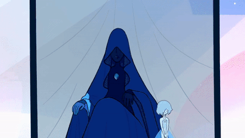Garnet: Blue Diamond’s voice cut through the crowd.Blue Diamond:  “The rebels have fled. Sapph