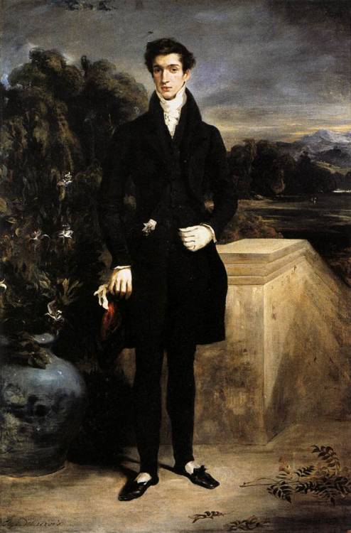 DELACROIX, EugèneLouis-Auguste Schwiter1826-27Oil on canvas, 218 x 144 cmNational Gallery, London