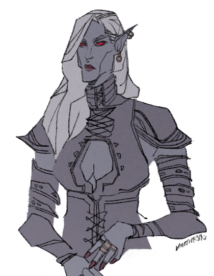 vaethryn:her hair’s actually dyed but dont even mention it