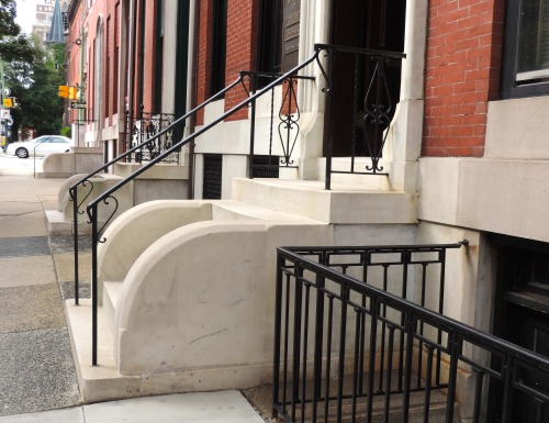 Marble Stoops, Mount Vernon District, Baltimore, 2014.Marble front steps or stoops are a distinctive