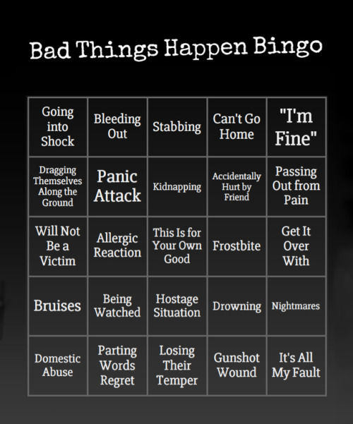 Okay, Here Is My Bingo Card For Anyone Who Wants To Submit A Prompt. Im Always Open For Any Prompt Outside