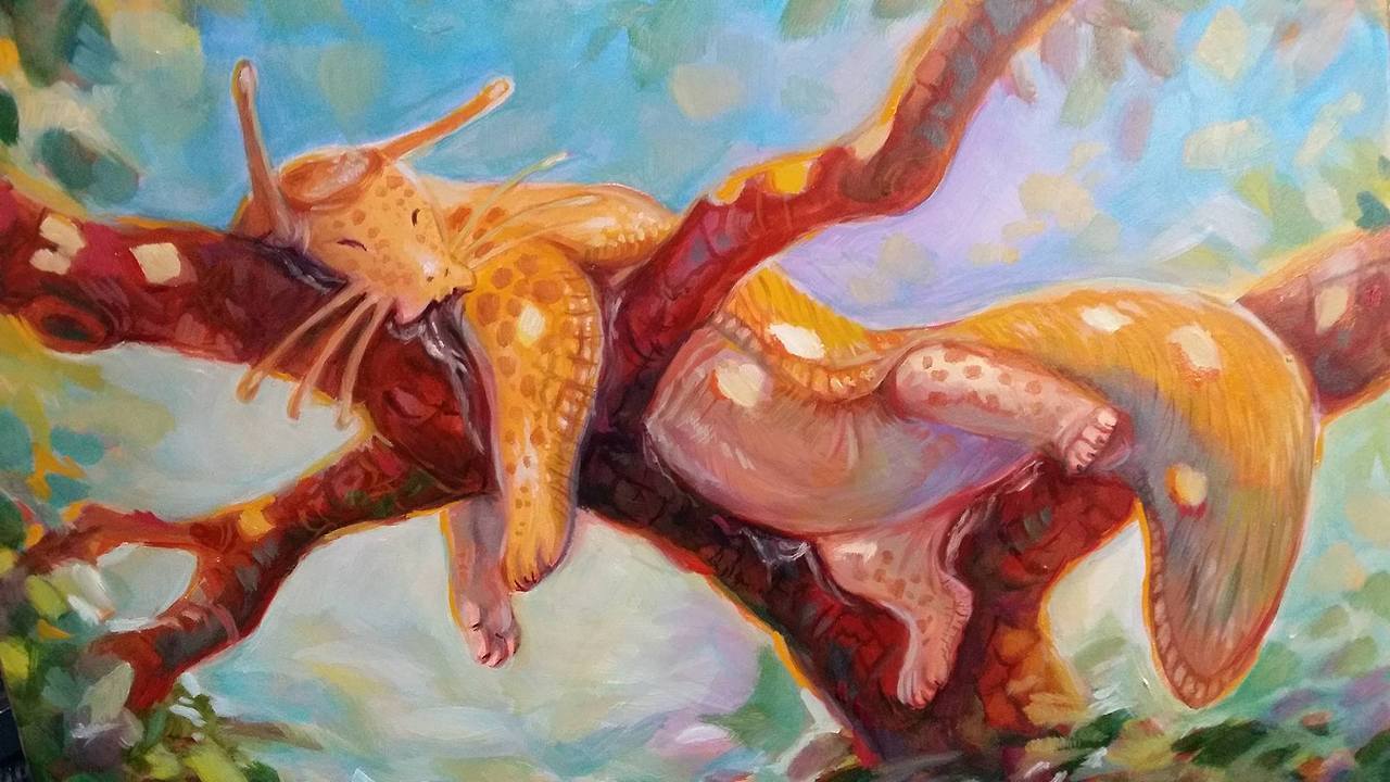 furryartwork: artofmaquenda: Worked on the second layers of oils. I tend to… http://dlvr.it/R2pT8w More art: https://artworktee.com http://dlvr.it/R2pT8w 
