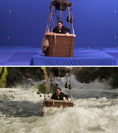 jolteonerrex502:  brothertedd:  Before and After Video Effects – Movies  Let us take a moment to appreciate all the effects people who create these things and the actors who make you believe them. 