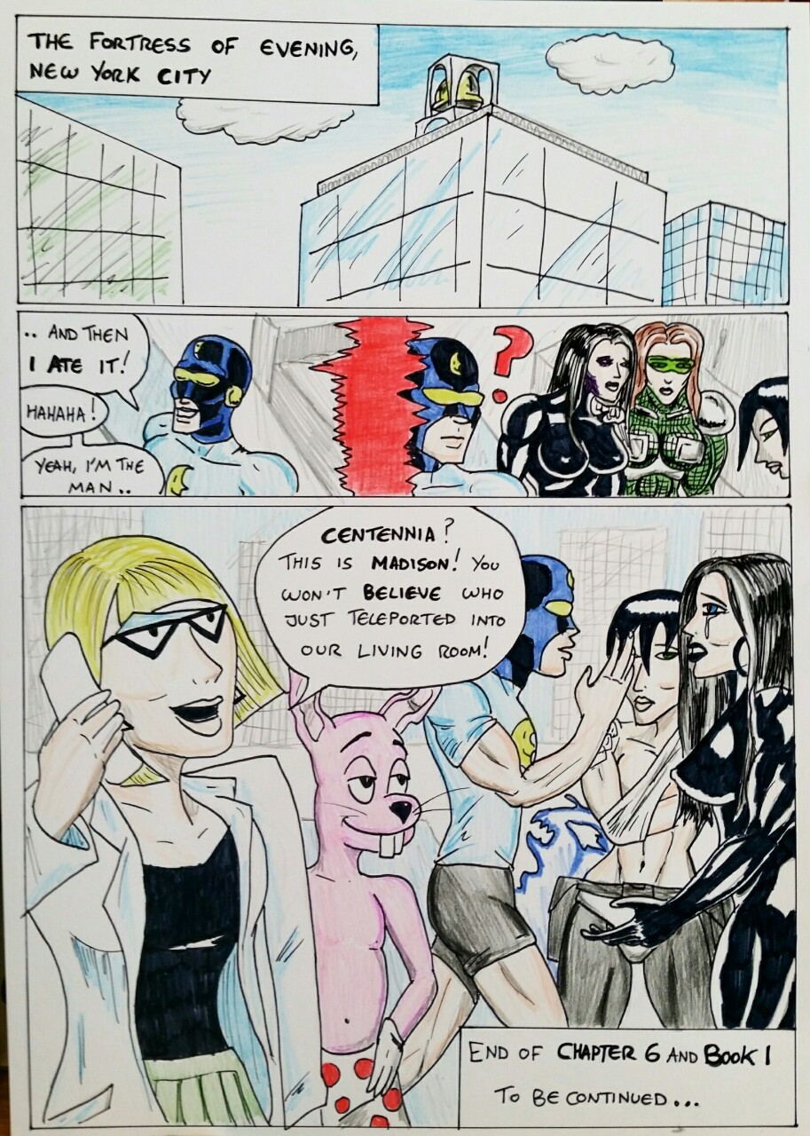 Kate Five vs Symbiote comic Page 139  Kate, Taki, Kimberly and Eros have been dropped