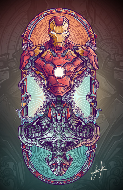 thecomicartblog:  Iron Man vs Ultron by Juan Manuel Orozco // portfolio // Follow.