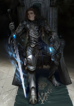 andro-womeninarmor: Death Knight by Bramasta