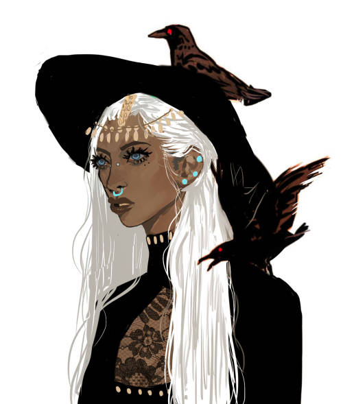 wakaju:having fun character designing some witches 