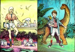 as-warm-as-choco:  There was apparently gonna be a JURASSIC PARK Animated Series that got cancelled: Concept Art by   William Stout  