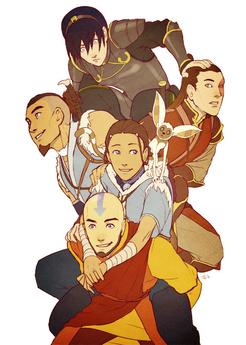 bryankonietzko:jelee-:i wanted to draw the old gaang but i didn’t know which outfits from which book