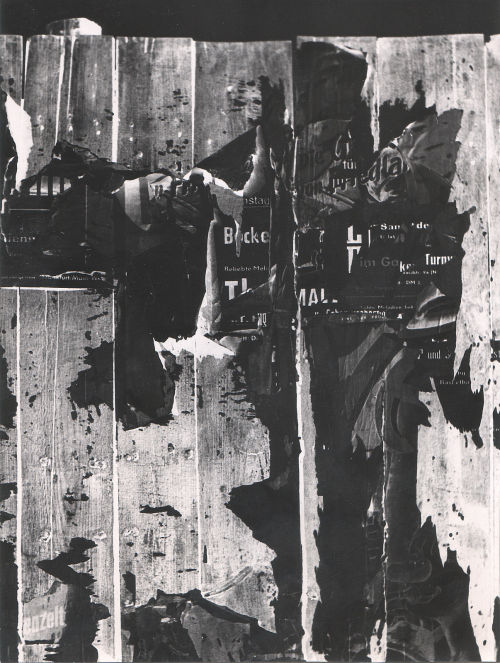 regardintemporel:  Eckhard Neumann - Typografie auf dem Lattenzaun. 1957