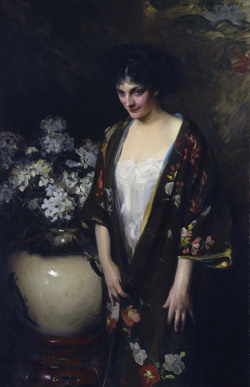fleurdulys:  Brown Kimono - Irving Ramsay