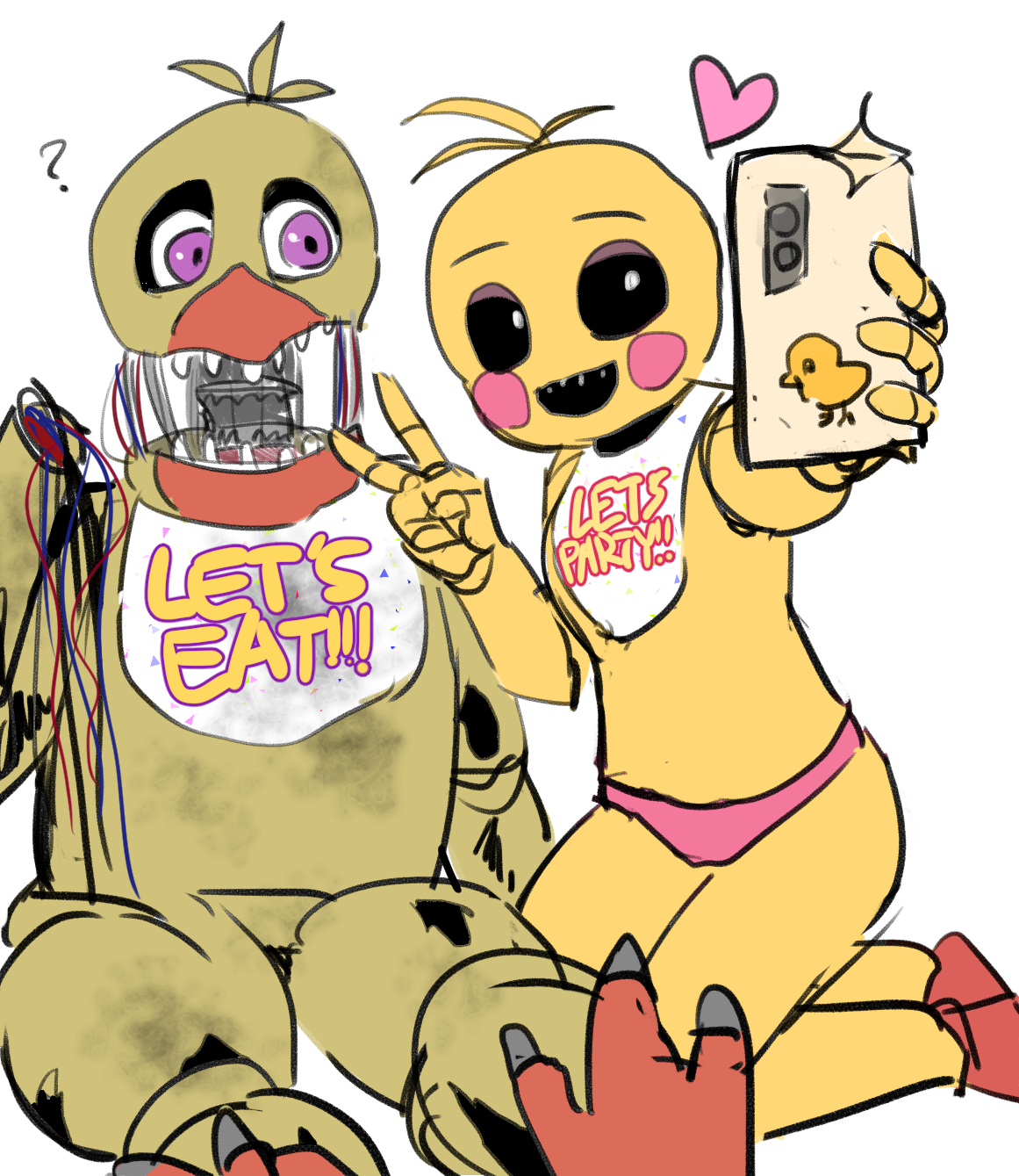 FNaF 2 fanart: Withered Chica