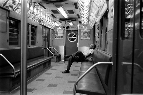 mpdrolet:
“ Man in subway, New York City, 1958
Stan Wayman
”