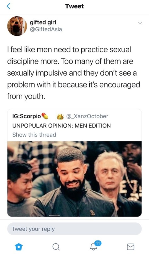 westafricanbaby: 14kgoldsoul:   kweenariel:   tamaiya14:  miseducatedmelanicmuse:    !!!!!! Every interaction with a women doesn’t have to be sexually motivated   ^^ THAT!   Bruh niggas be buggin    ALL OF THIS ‼️‼️‼️‼️‼️‼️‼️