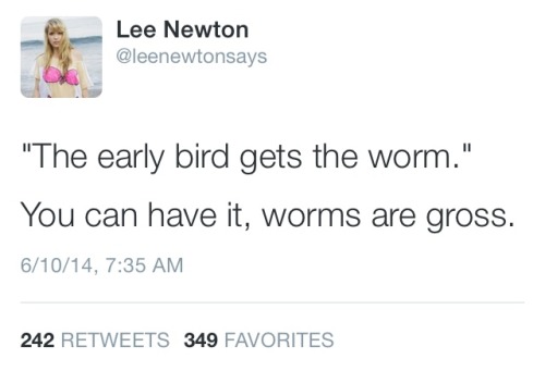 hartbigbuscus:  Just a few Lee Newton tweets of brilliance. 