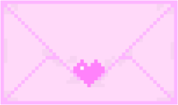 dream-kittty:  Pastel pink pixel envolope i made, for all your envolope needs 