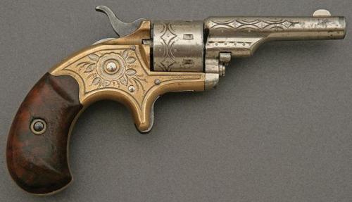 Colt Open Top pocket revolver, mid 19th century.from Amoskeag Auction