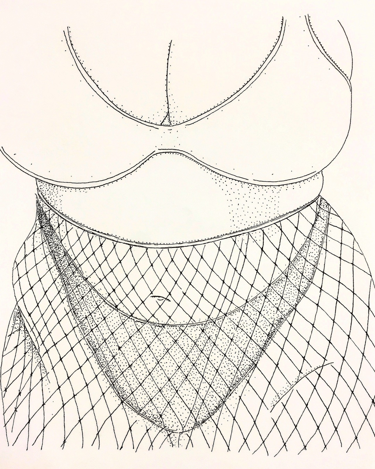 ismaelguerrier: From my series, Nets (Pen on paper) Instagram: ismael.guerrier.art