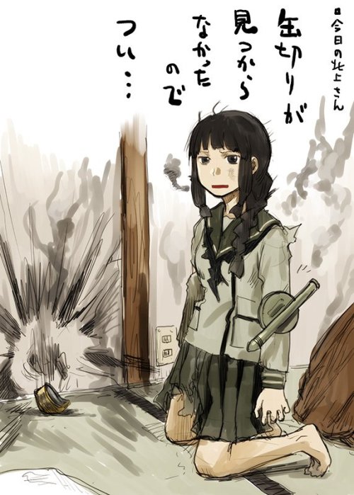 inushige:  「今日の北上さん（2013-11-06）魚雷の間違った使い方」/「abfly」の作品 [pixiv] #pixitail