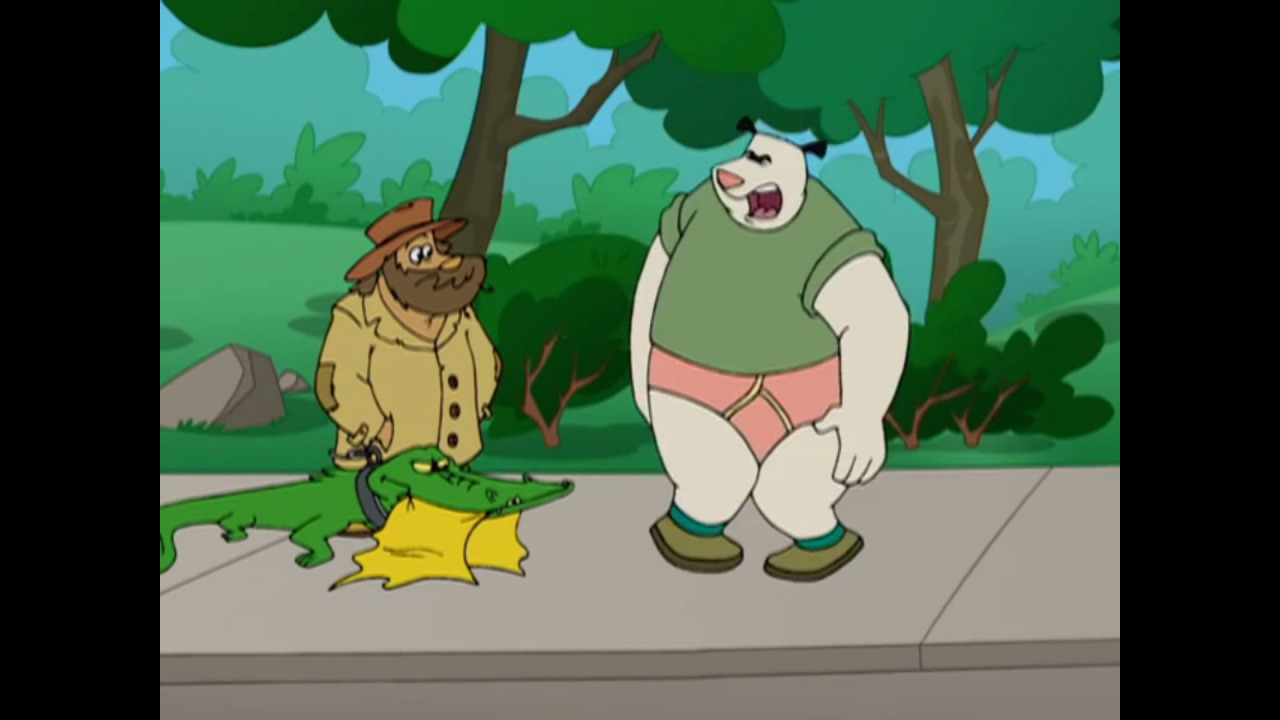 Looks like Steamer lost his pants again thanks to an alligator. And again he’s