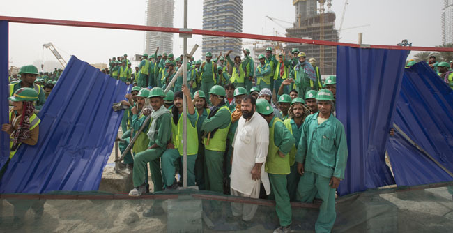 mockssblog-deactivated20170103: Laborers have held a strike in the Downtown Dubai