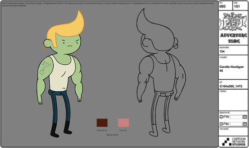 “It’s The Hooligans Who Love Candles!” selected model sheets from Blade of Grass lead character & prop designer - Matt Forsythe character & prop designers - Erica Jones & Michael DeForge character & prop design clean-up