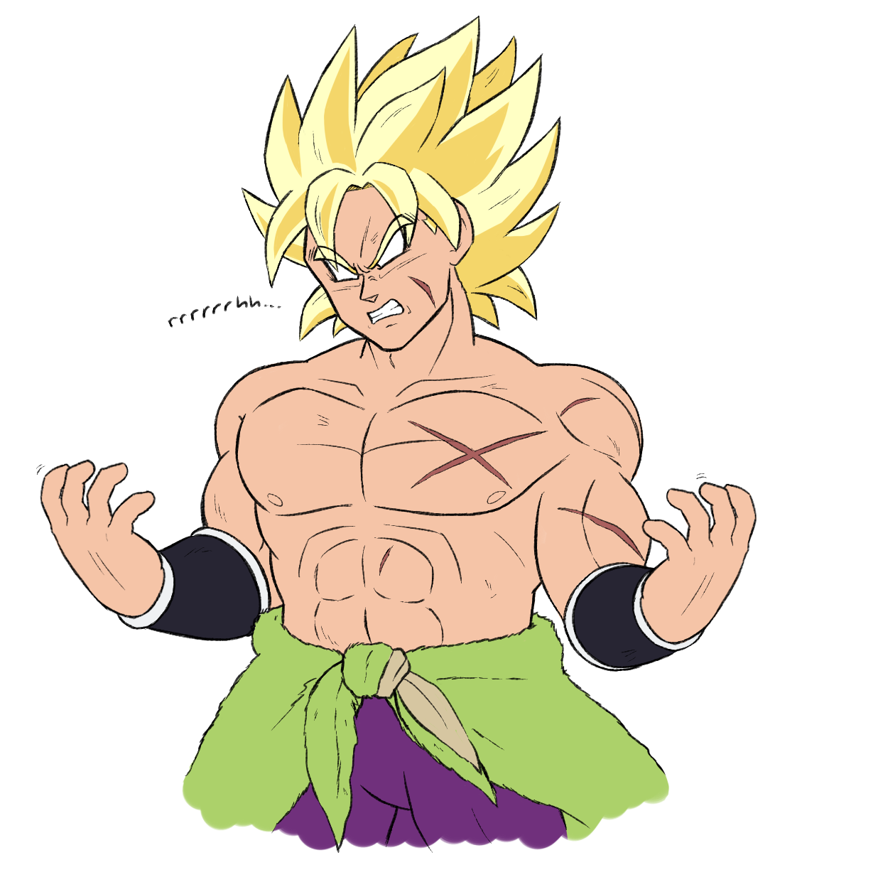 doodles4days:  My first thought when Goku said he wanted to spar with Broly later