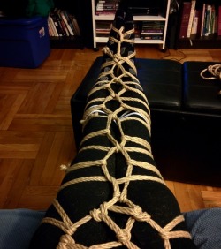 ropeandthings: Fall is baaaack 🍃🍂🍁  That means socks and shibari! 