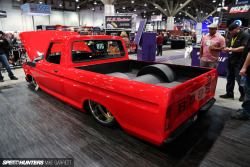 rodandcustomshow:  Meet the Boss F100 from On The Ground Designs and High Octane Hot Rods out of Pennslyvania. I loved this build not only because it uses the rarely seen fifth generation F-series as its base, but because it was simply one of the coolest