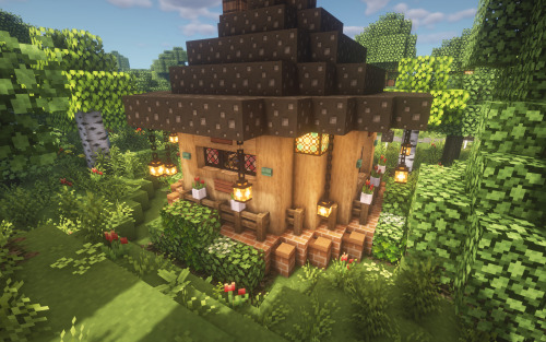  Brown Mushroom Café ❁ Minecraft ❁    ForgeOptiFine 1.18.1❁ Resource packs ❁    Mizuno’s 16 Craft❁ S