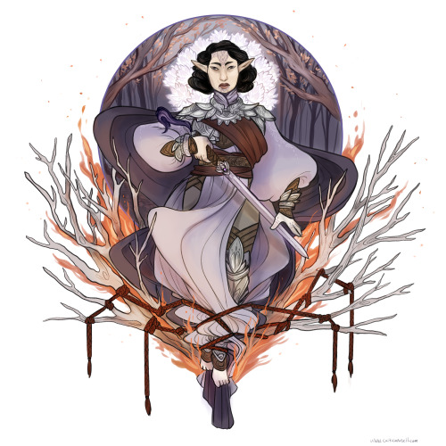 neotericwitch:because I couldn’t just relax before NYCC, I had to go and make an Imira print semi-la