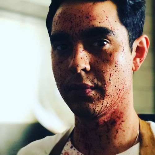 minghellafine:Max Minghella behind the scenes of Spiral: From the Book of Saw (via @darrenbousman)