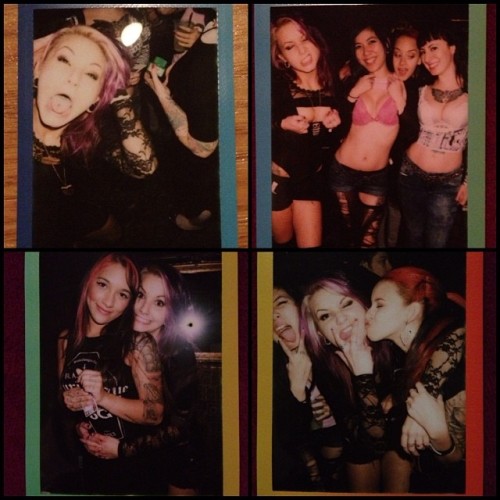 ph4ntasmag0ria:  God I love #instax so fucking muchhhhhh! #suicidegirls #nycburlesque I got crazy eyes for @lolananirvana… 😻😸 