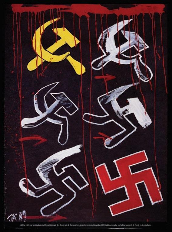 historium:Romanian Anti-Communist poster, 1980s.