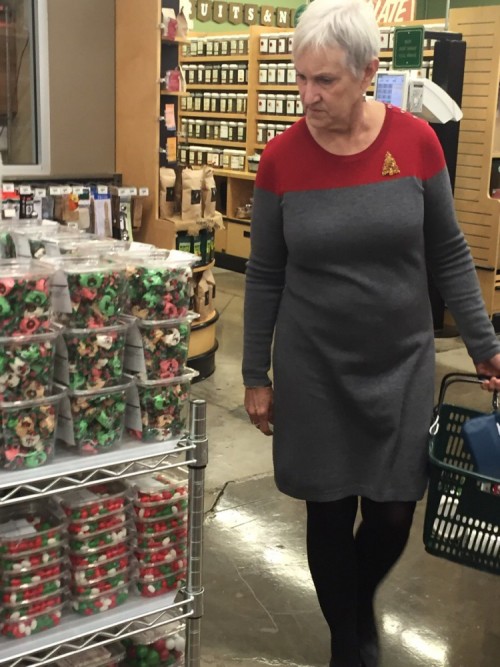 feltelures:sleepysnowfinch:laughingsquid:A Woman Put Together a Star Trek Starfleet Uniform Outfit S