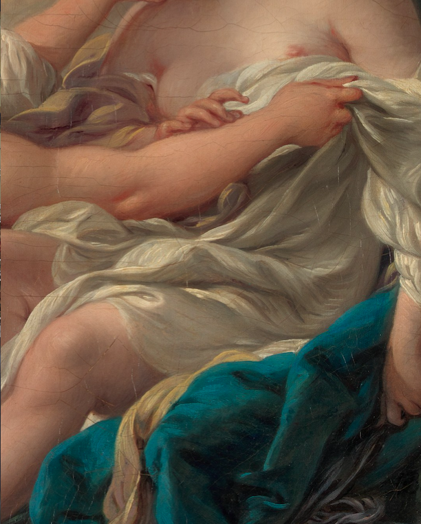 detailsofpaintings:  François Boucher, Jupiter, in the Guise of Diana, and Callisto