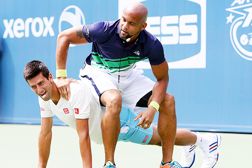 salmousha:  Shaun T and Novak Djokovic attend 2014 Arthur Ashe Kids’ Day