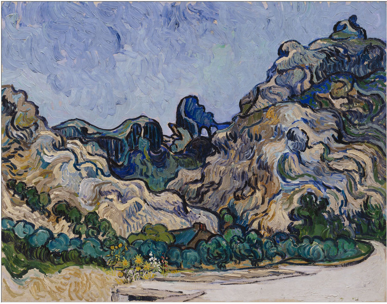 ~Van Gogh~ Mountains at Saint-Rémy (1889)